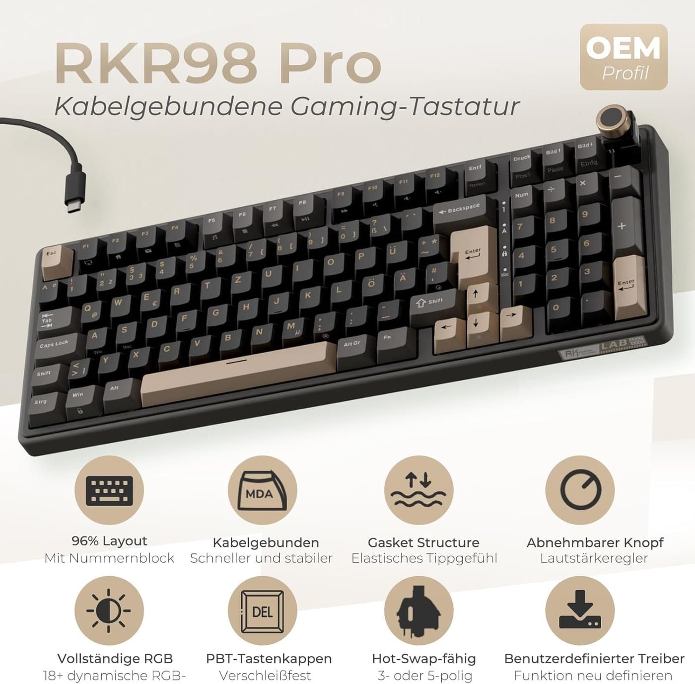 RK Royal Kludge R98 — Herstelleransicht 2 von 4