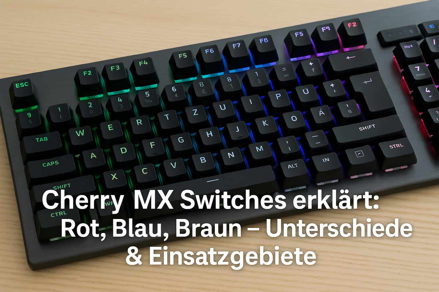 Cherry MX Switches erklärt: Rot, Blau, Braun – Unterschiede & Einsatzgebiete