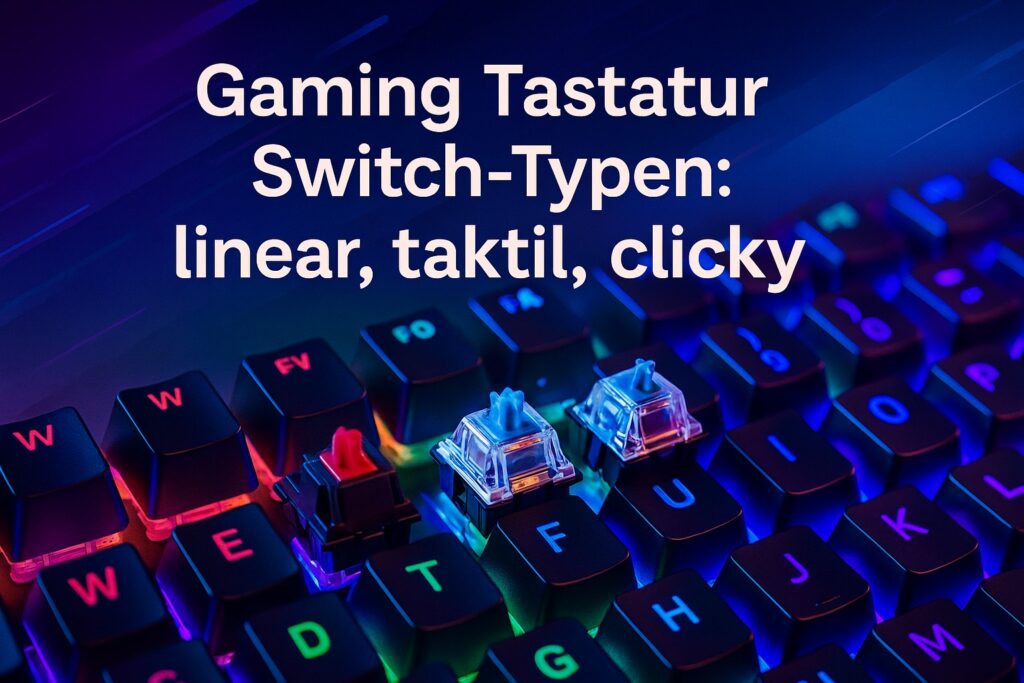 Gaming Tastatur mit RGB Beleuchtung und Switches
